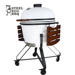 SEB KAMADO / STEEL EGG BBQ 26-calowa ceramiczna kuchnia zewnętrzna biała kamado xxl