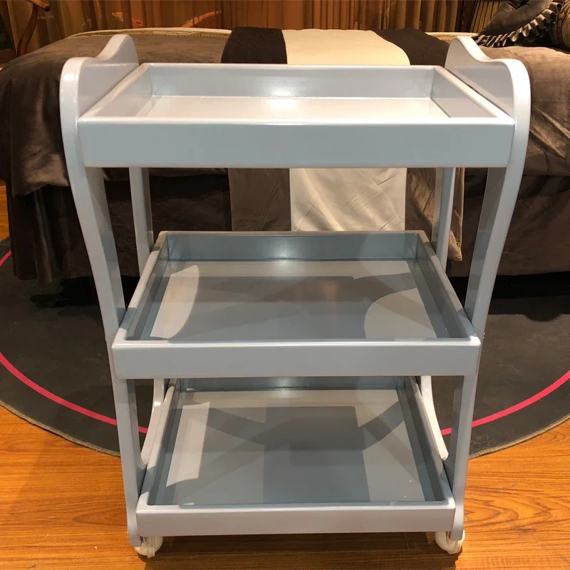 Nordic Beauty Salon Rolling Cart Modern Creativity Shelf Drawers Salon Trolley Hotel Medical Salon Furniture Kosmetik Wagen FYST