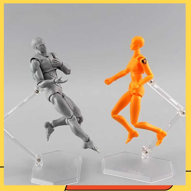 Esboço desenhar corpo kun corpo chan figura de ação archetype ele ela ferrite modelo colecionável brinquedo com suporte móvel conjunta boneca presente