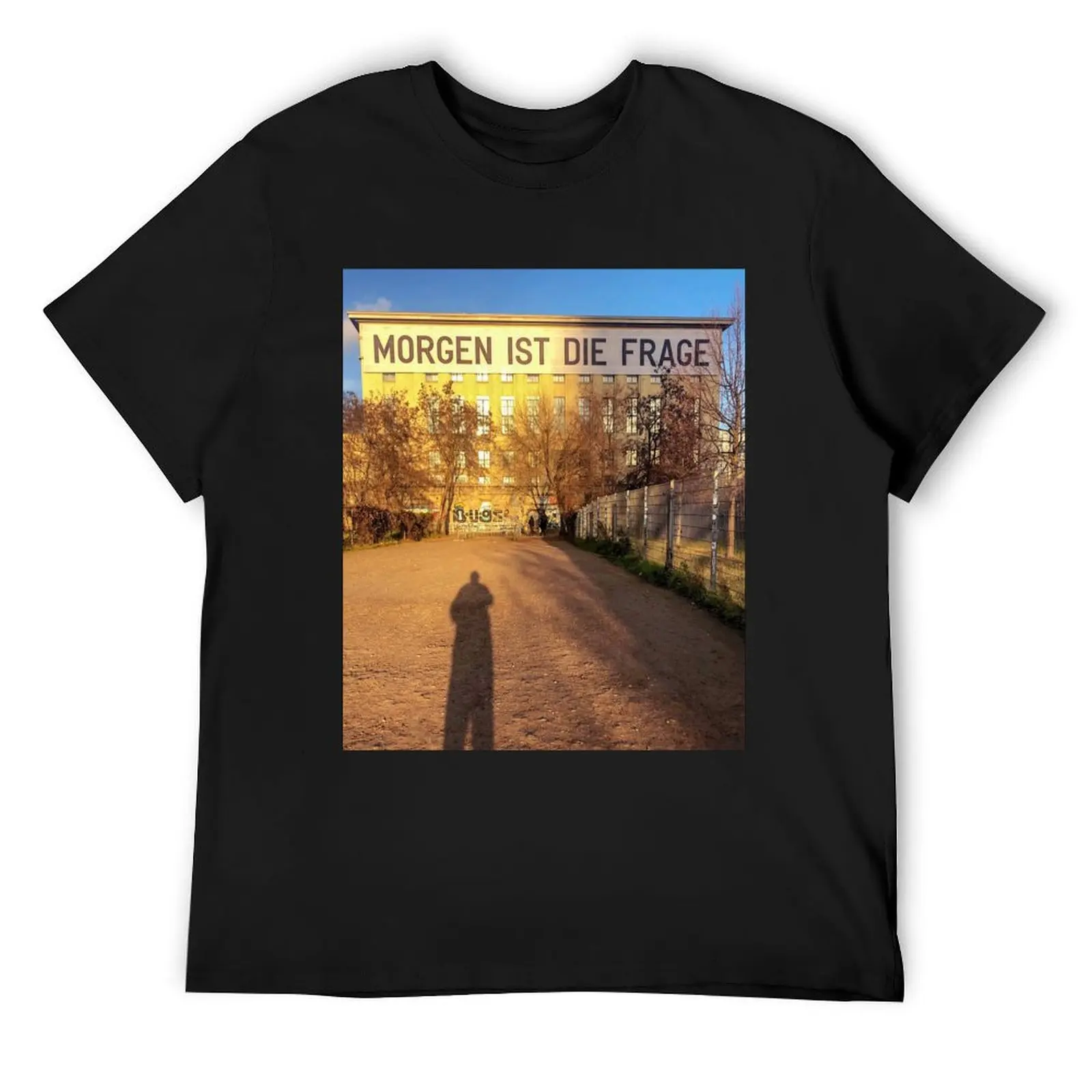 Berghain - Morgen ist die Frage T-Shirt summer tops cotton graphic tees fruit of the loom mens t shirts