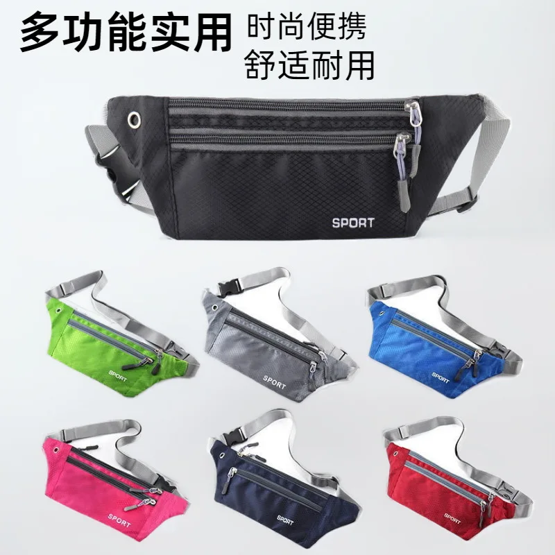 1 adet Profesyonel Koşu Zip Çanta Su Geçirmez Spor Göğüs Omuz Çantaları Kemer Serseri Kılıfı Unisex Bel Çantası Yürüyüş Açık Aksesuarları