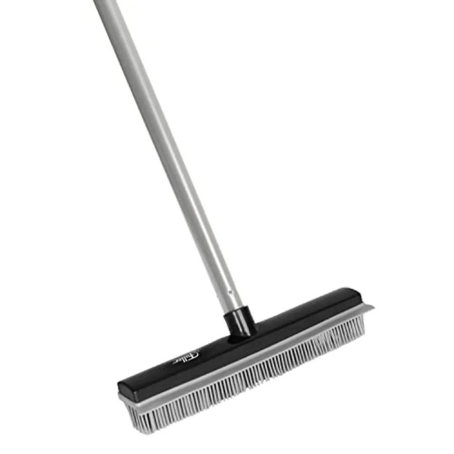 

Rubber for Carpets Floors Stairs Upholstery Electrostatic Action Removes Pet Hair Lint Fuzz Dirt Particles Built-in Squeegee Ta