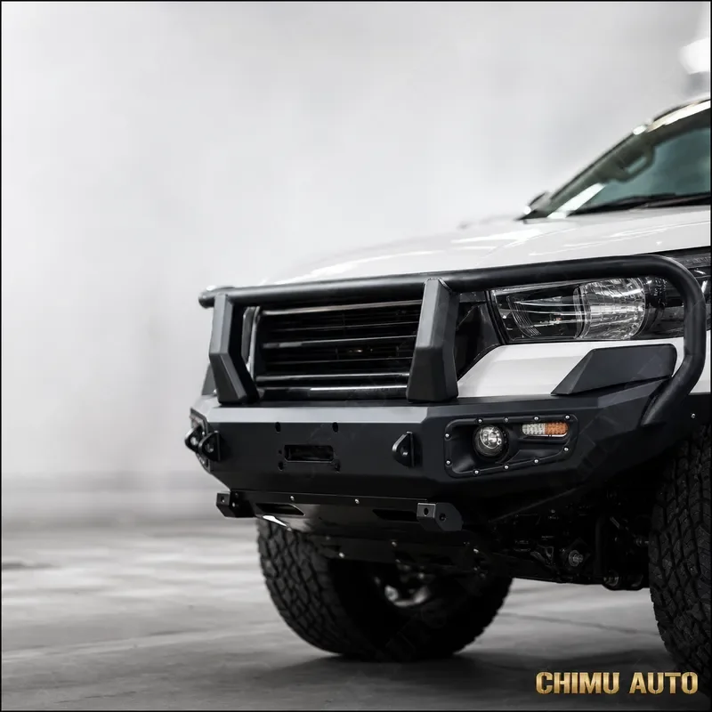 【CHIMU AUTO】 High Strength Front Bumper for Mitsubishi Pajero V93 V97 4x4 Off Road Body Kit Replacement
