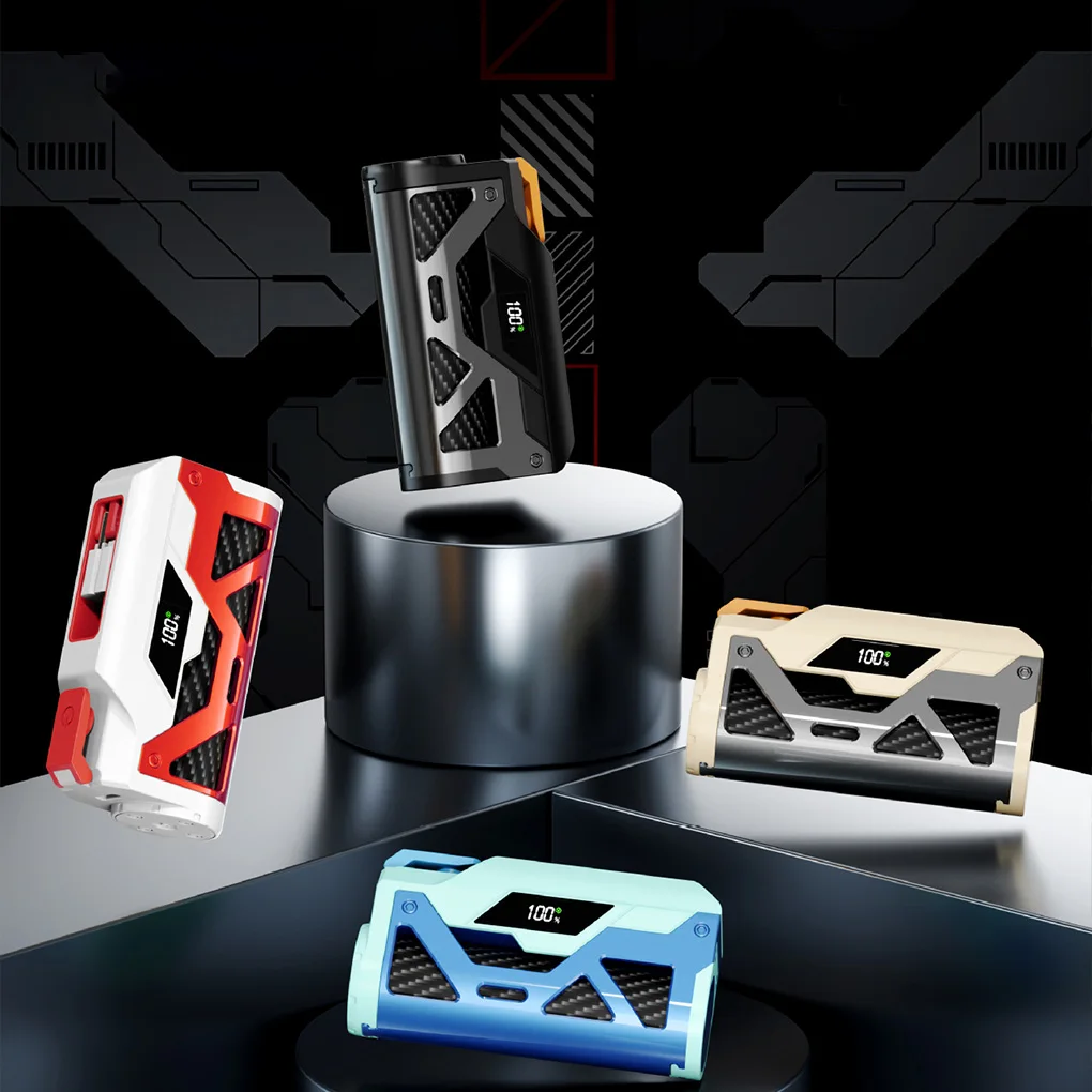 5000mAh كبسولة قوة البنك المزدوج التوصيل Mecha نمط الذيل التوصيل قوة البنك شحن سريع بنك الطاقة المحمول آيفون Xiaomi