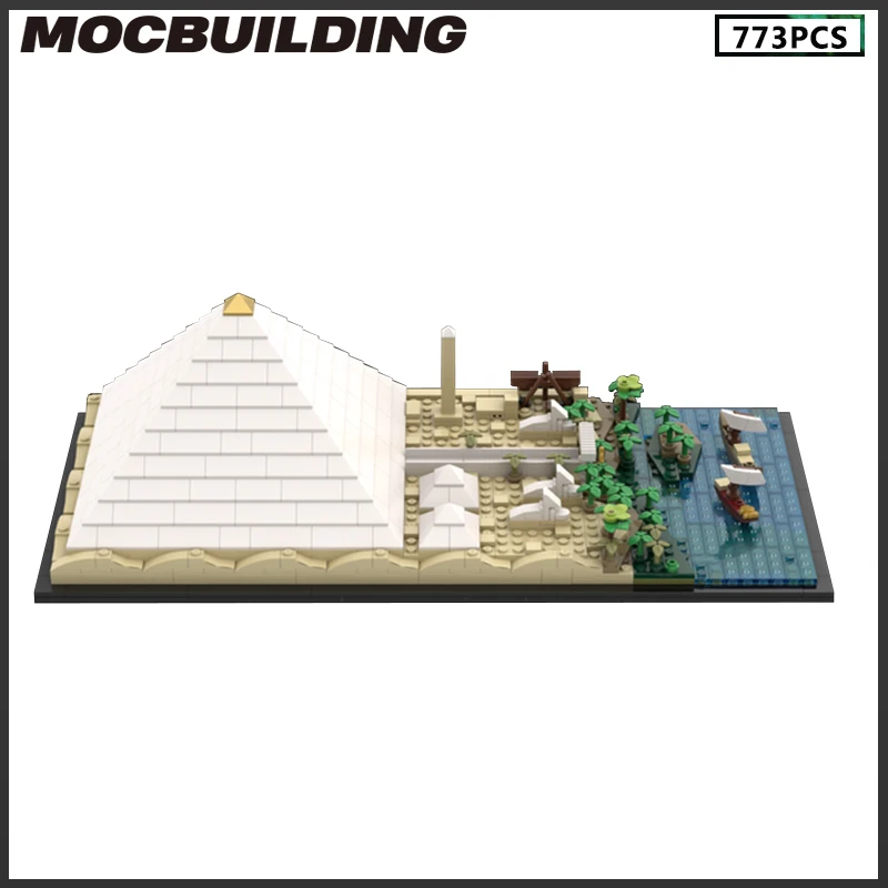 MOC Building Block Pyramids Of The Pharaohs Model The Great Wall Historical Buildings Landscape Series Collection Birthday Gift