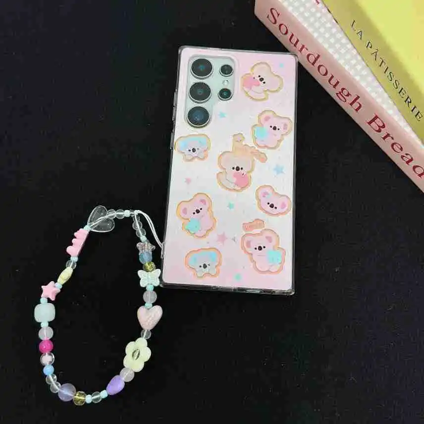 

Laser Cartoon Koala Case for Samsung Galaxy S22 S23 S24 Ultra S25Ultra S21+ S22+ S23 Plus Cover Protective Shell