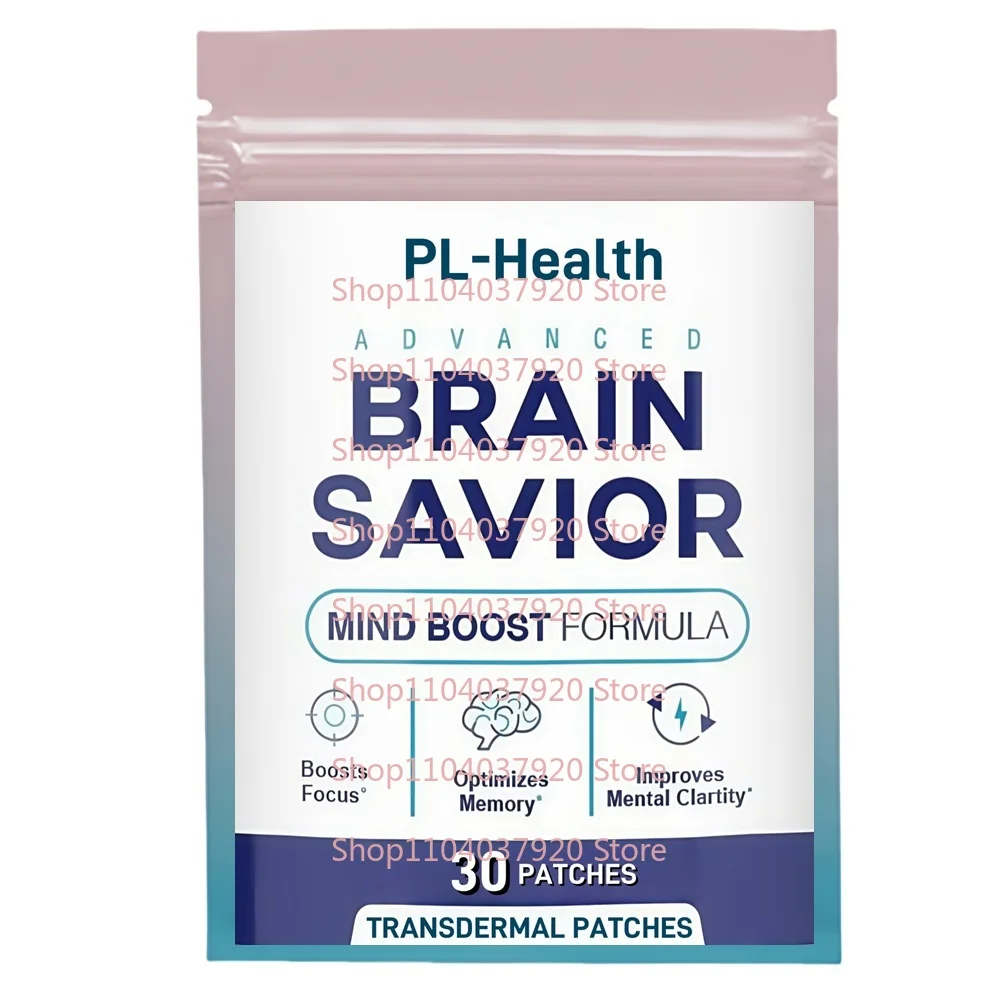 

30 Patches Brain Savior Transdermal Patches Brain and Memory Support for Focus & Lasting Performance