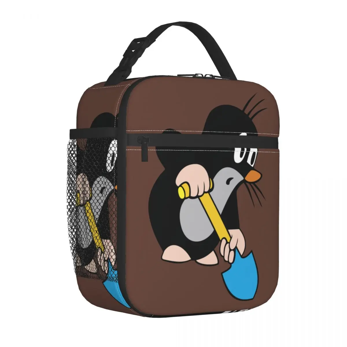 Mole Digging Insulated Lunch Bags Cooler Meal Container Krtek Little Maulwurf Cute Cartoon Tote Lunch Box for Men Women Office