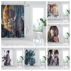 Waterproof fabric shower curtain Bathroom curtain accessories 180x200 Bath curtain for shower 240*200 cartoon cute decor 240x200