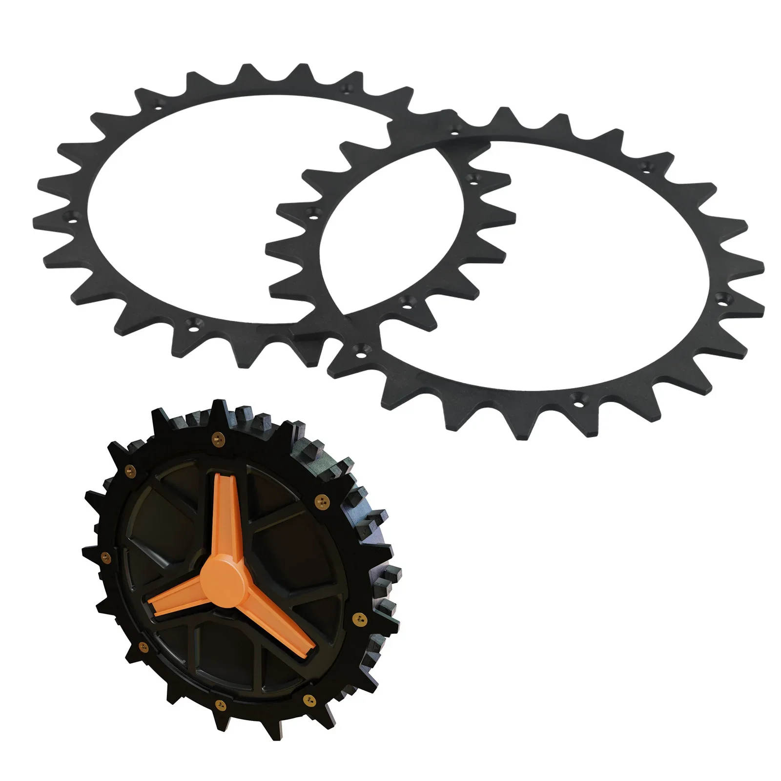 Противоскользящие шипы Робот-косилка Тяга Уход за садом Техническое обслуживание газона Черная устойчивость к ржавчине Легко установить Длительный срок службы