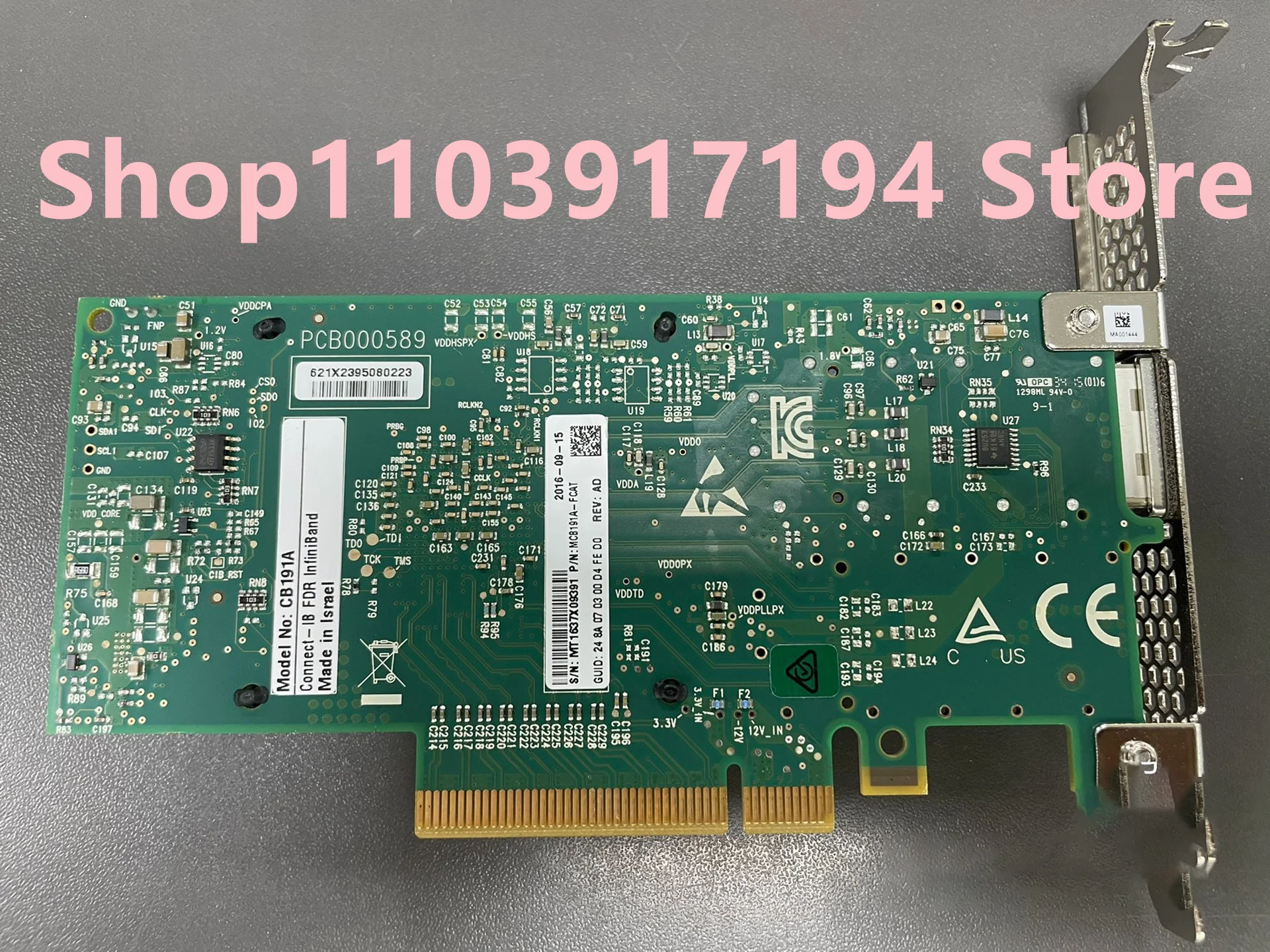 

MCB191A-FCAT CB191A 56Gb/s Connect-IB Single port IB card