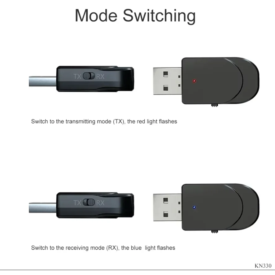 USB Bluetooth Transmitter Receiver Wireless Bluetooth 5.0 Adapter Stereo 3.5mm AUX Jack for TV Headphone PC Car Music Adapter view 6