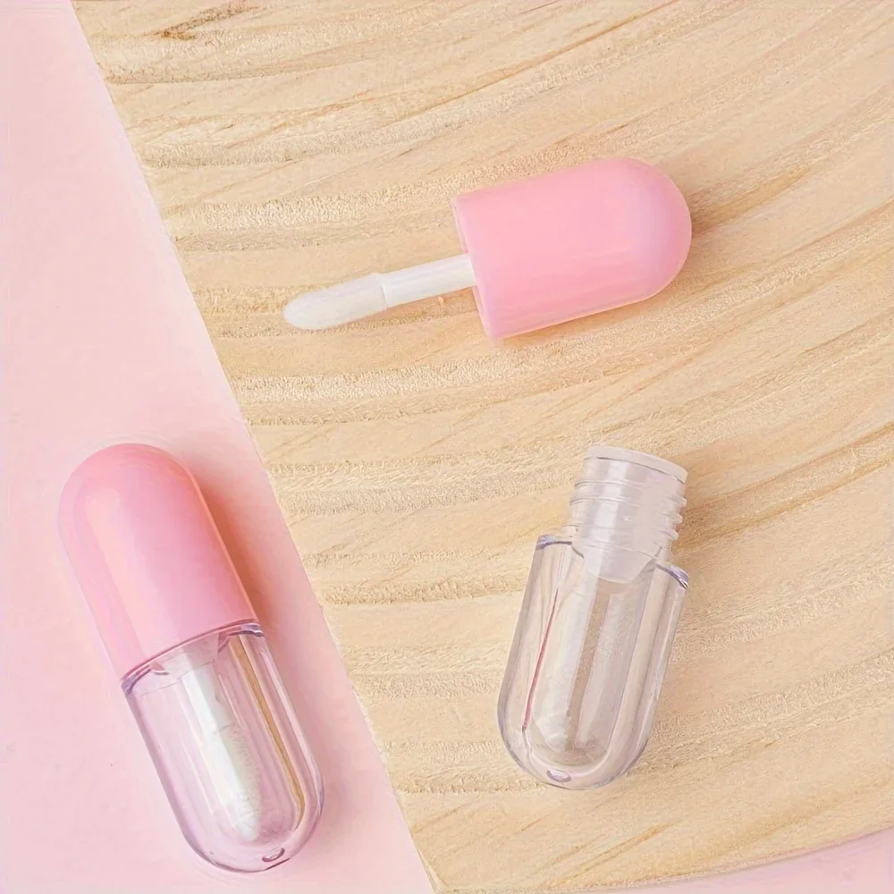 5/10 個 0.07 オンス詰め替えミニリップグロスチューブと口紅ボトル DIY リップオイル旅行透明口紅容器
