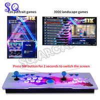 pandora saga DX TrackBall arcade Box Console 3000+516 in 1 games Vertical Horizontal Games arcade stick box Trackball Console
