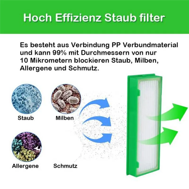 

For Vorwerk Kobold VR200 VR300 Repair Replacement Parts Main Brush Side Brush Hepa Filter Efficient Cleaning Accessories