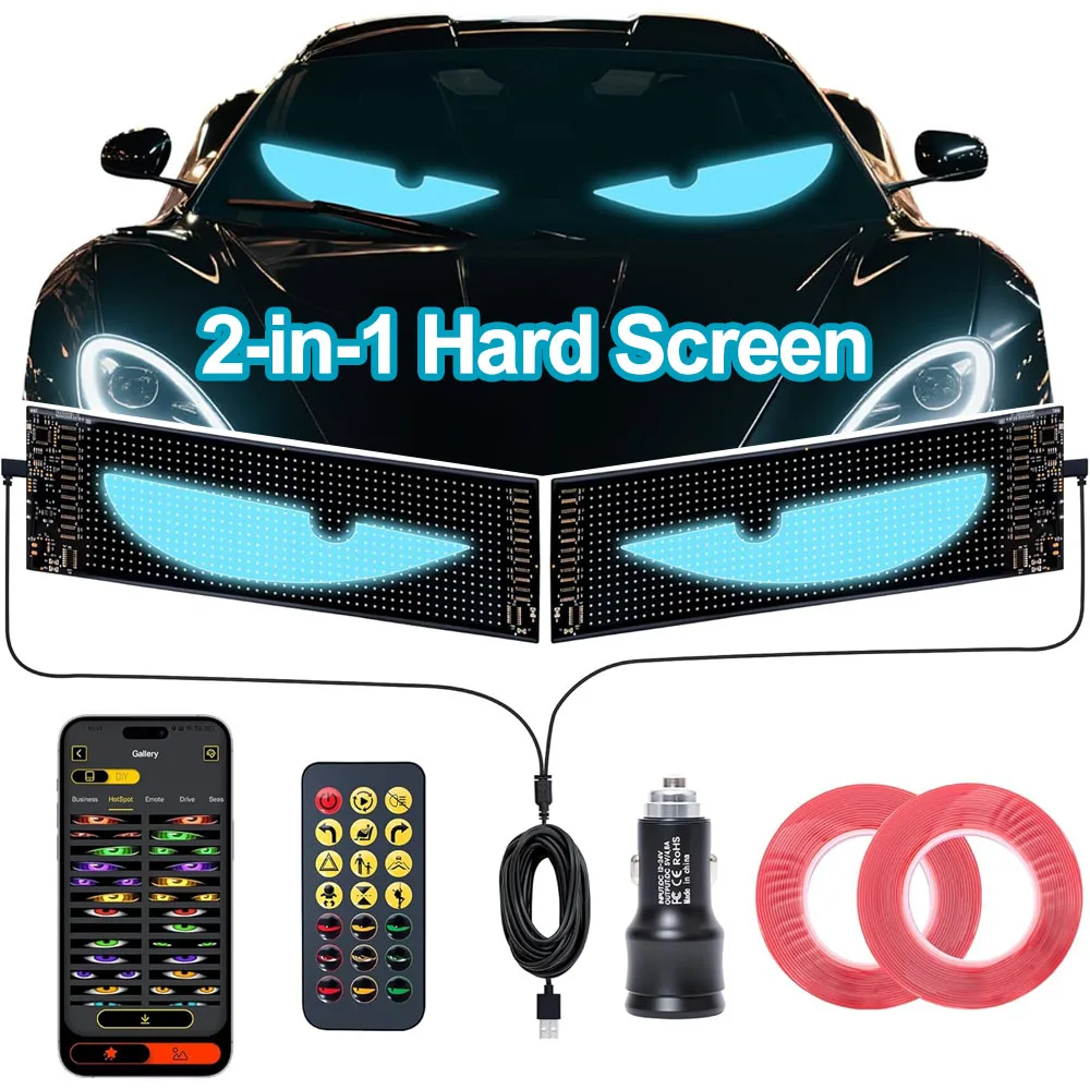 panneau-de-pixels-matriciel-led-2-en-1-16x64-ecran-rigide-œil-du-diable-avec-telecommande-app-affichage-led-programmable-pour-voiture-et-camion