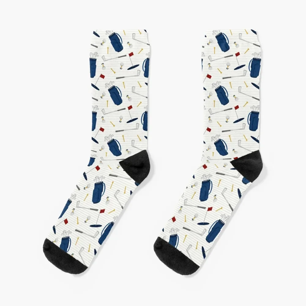 

Tee time - golfing - golf clubs and tees Socks winter hockey Stockings man Socks Girl Men's