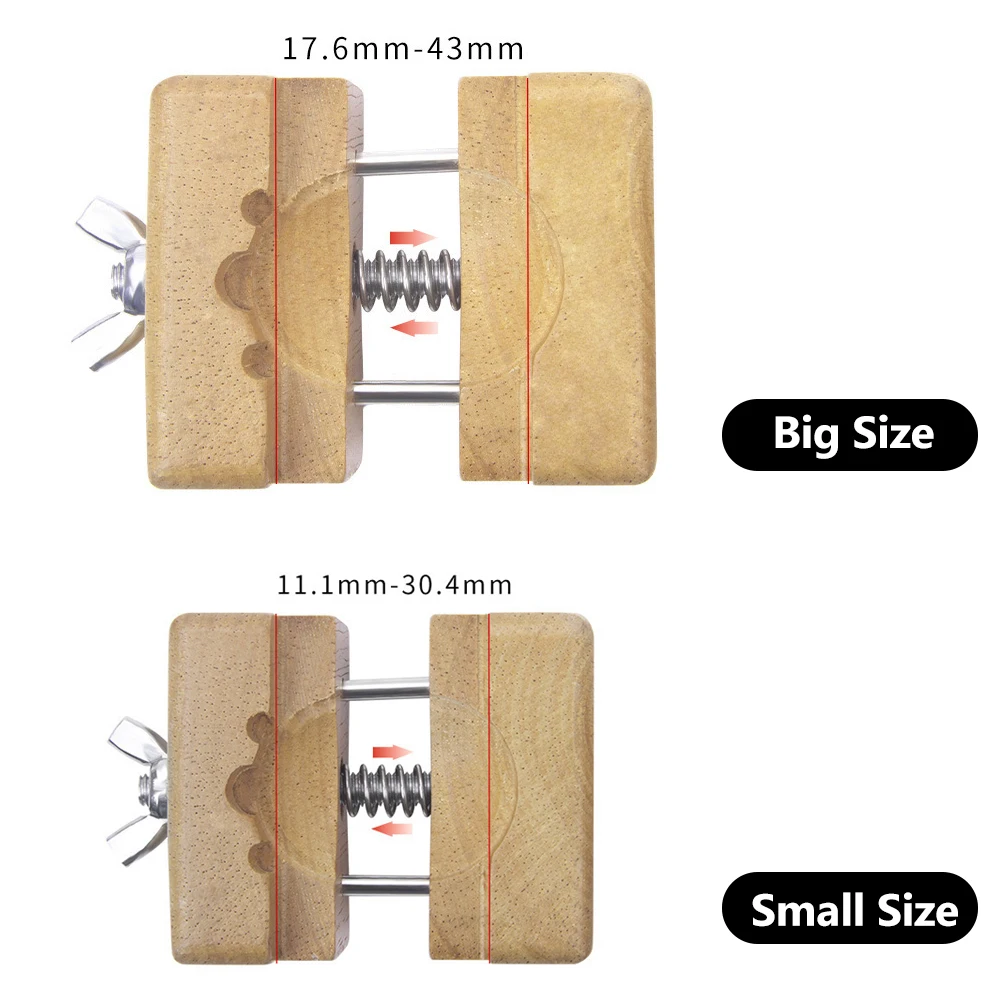 Supporto per movimento della cassa dell'orologio Morsetto per orologiaio Strumento di riparazione professionale Materiale in legno Cuscino per movimento dell'orologio