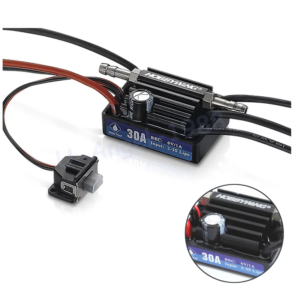 Hobbywing SeaKing V3 Waterproof 30A/60A/90A/120A/130A/180A 2-6S Lipo Speed Controller 6V BEC Brushless ESC for RC Racing Boat