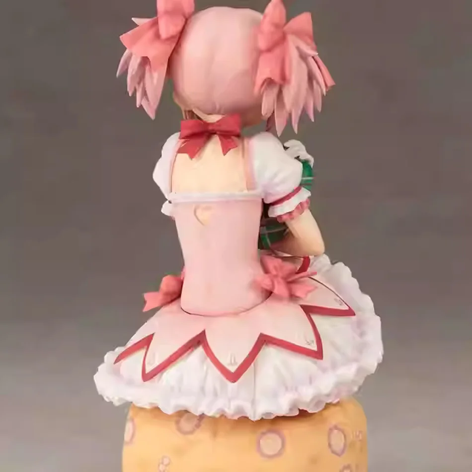 Anime quente puella magi madoka magica aniem figura bonito sentado capital menina pvc anime figuras de ação anime modelo dos desenhos animados brinquedo presente
