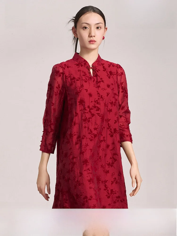 

Женская омолаживающая белая юбка миди Distin Kidny Chinoiserie в стиле ципао с улучшающим эффектом, вдохновленная китайской культурой, модный дизайн