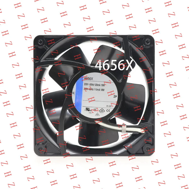 

P+ New for Ebmpaps 4656X 230VAC 19/18W 115mA 120x120x38MM High Speed Server Cooling Fan