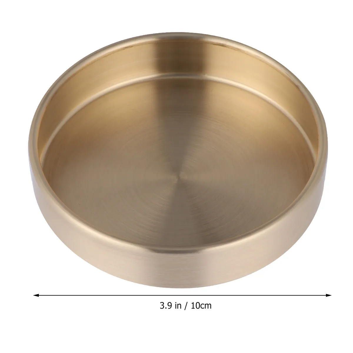 Copper Jewelry Storage Tray Vintage Round Decorative Organizer Plate for Rings Necklaces Food Nuts Serving Collection view 6