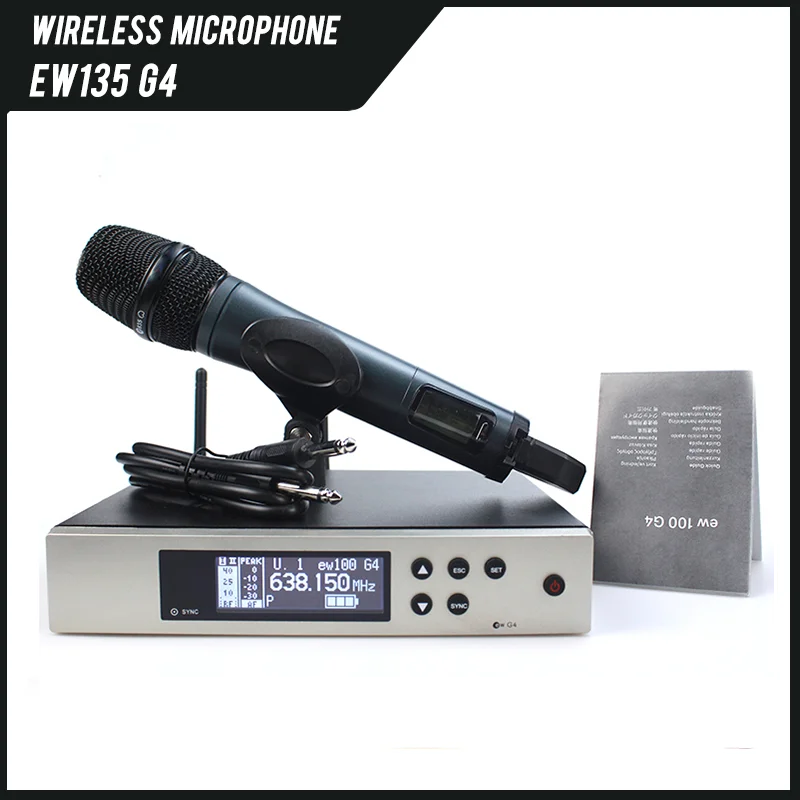 EW135G4 EW100G4 EW 100 G4 wireless microphone system with E835S haneheld microphone, suitable for small package for Sennheiser