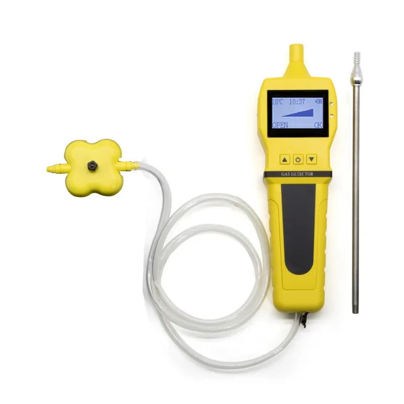 Portable Digital Charging External Pump Sampler Device Gas Sampling Pump for CO2 CO Gas Air Detector Tester