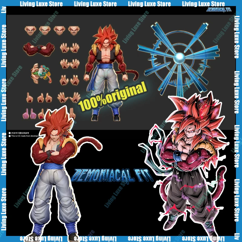 

Новая фигурка Demoniacal Fit SSJ4 Gogeta Dragon Ball GT 3,0, фигурки Super Saiyan 4, фигурка Gogeta SHF, Коллекционная модель игрушки