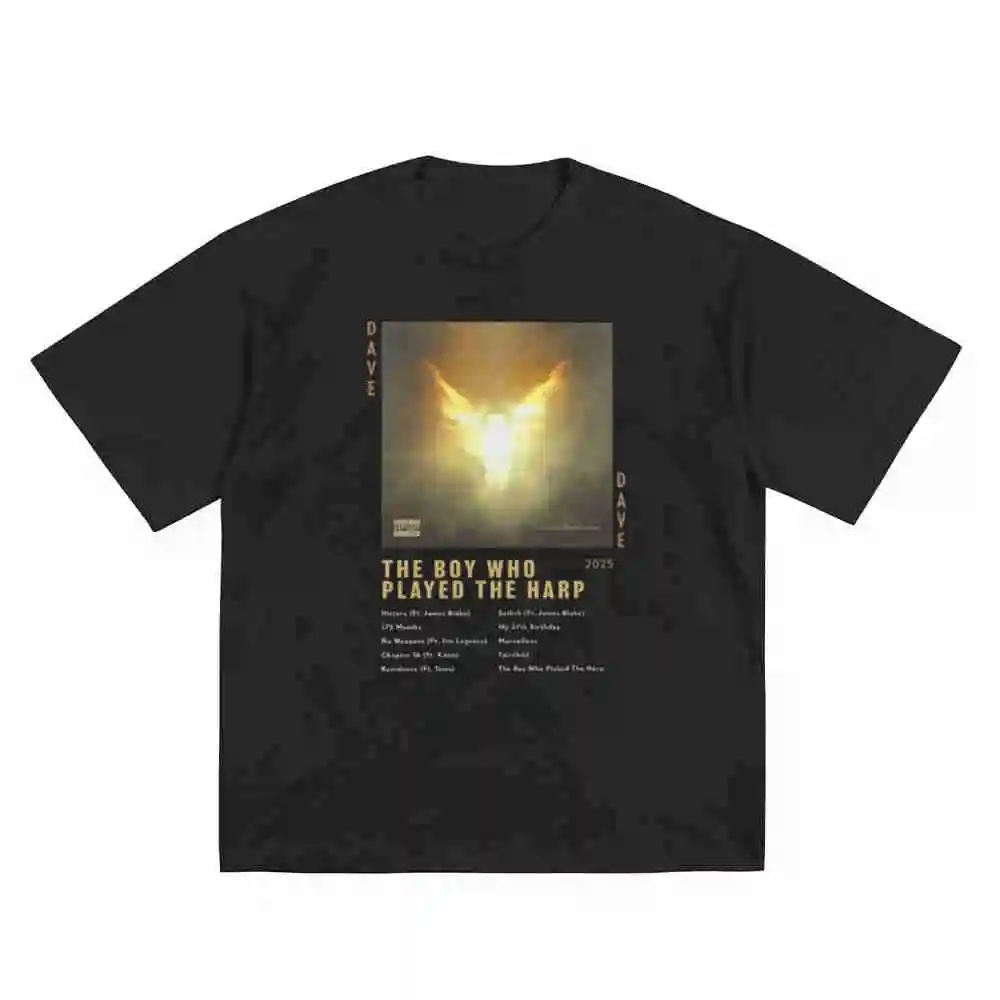 Dave The Boy Who Played Harp Santan Bootleg Short Sleeve Tee 100% Cotton T-Shirt