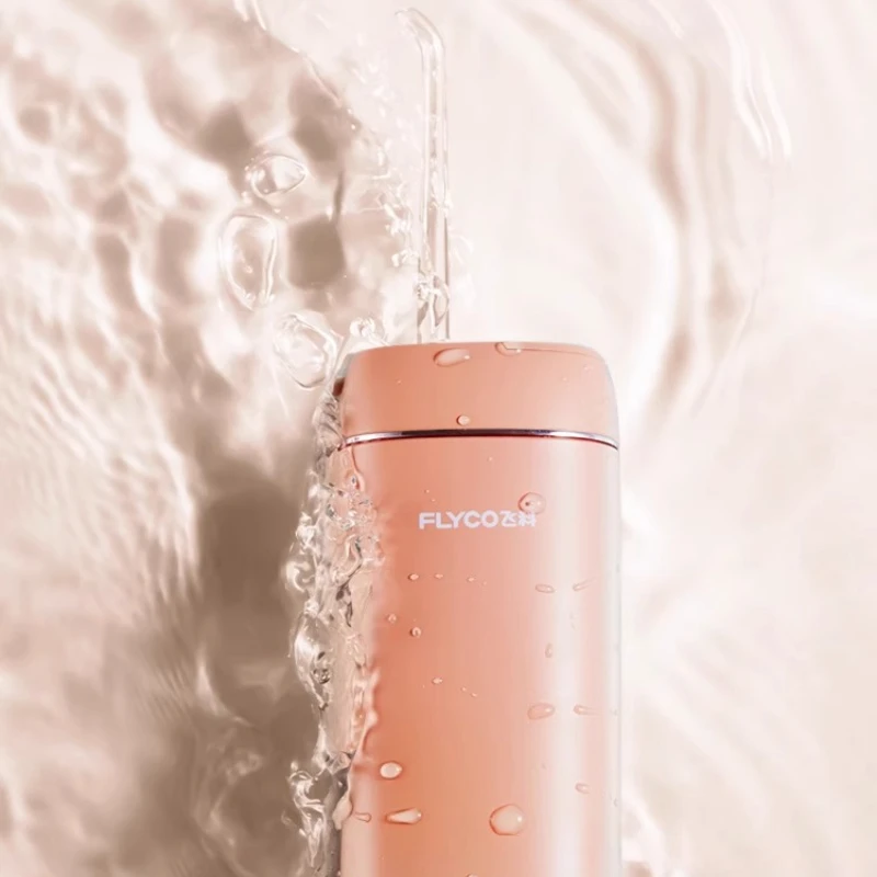 FLYCO الكهربائية عن طريق الفم الري المحمولة جهاز تنظيف الأسنان بالماء مع 4 طرق IPX7 مقاوم للماء خزان 180 مللي للسفر المنزل العناية بالفم