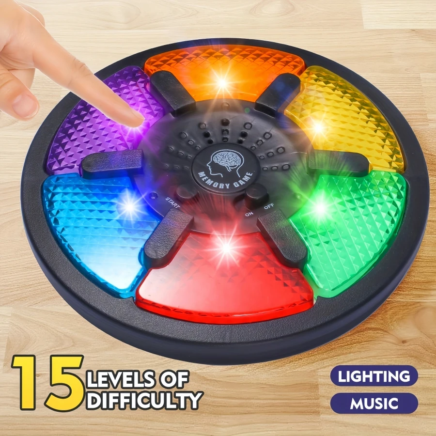 Interactive Memory Game Machine，Game Board With Led Lights And Sound Effects，Memory training game machine