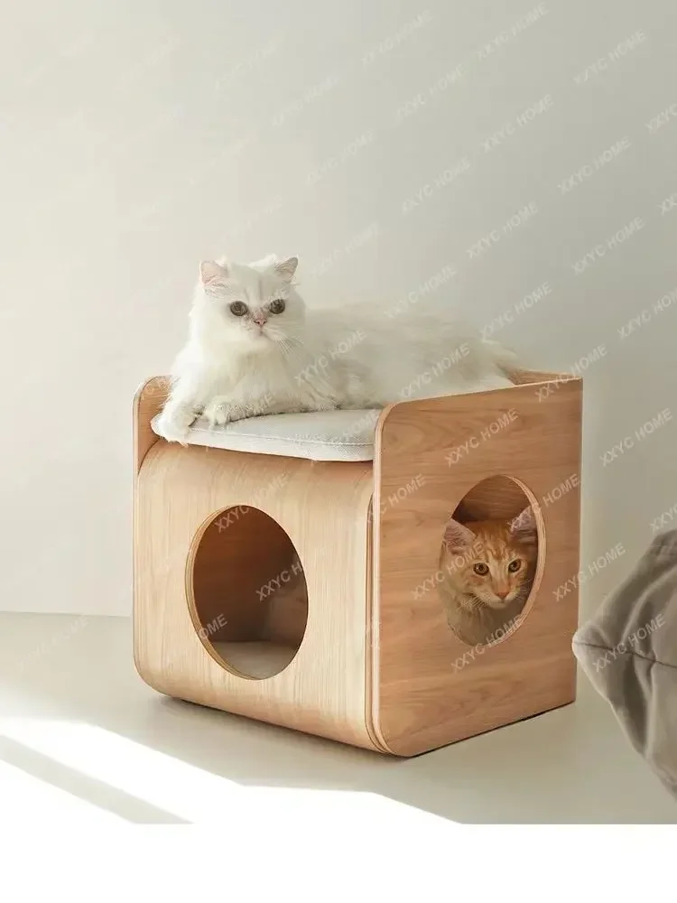 Cat Shared Bedside Table Cat Nest Summer Cat Nest Tea Table Tree Hole Cat Nest Four Seasons Universal Semi-Closed Cat Nest Villa