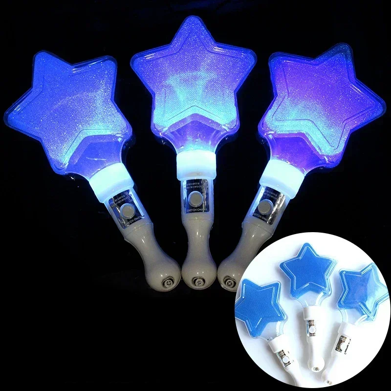12pcs Event  Star Flashing Stick Glowing Wand Concert Evening Party Cheering Props Birthday Glow Party Supplies view 6