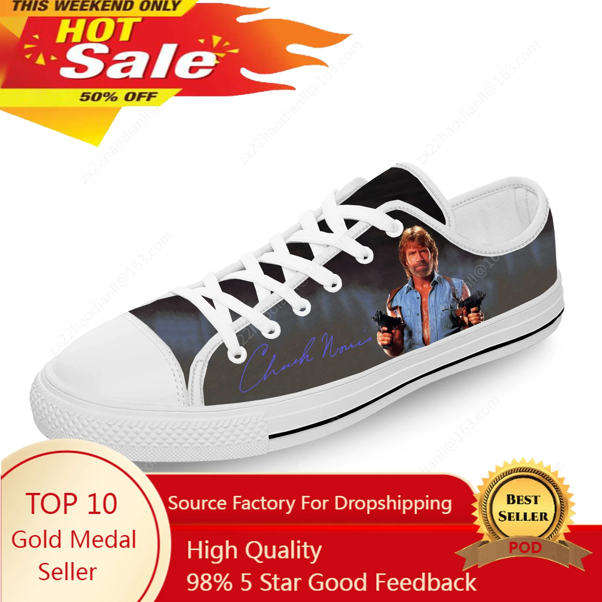 

Chuck Norris Low Top Sneakers Mens Womens Teenager Casual Shoes Canvas Running Shoes 3D Printed Breathable Lightweight Shoe