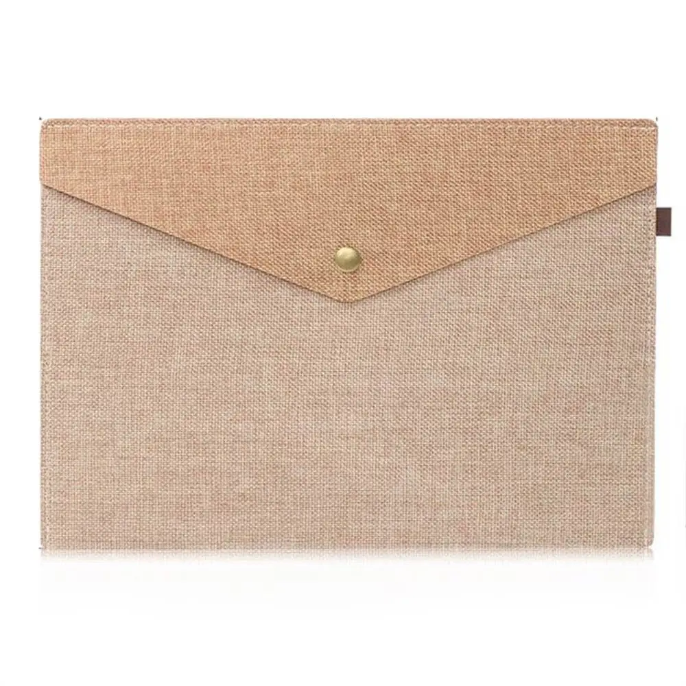 

Simple School Imitation Linen Canvas Work Office Stationery Cases File Folders File Envelopes Folders Organizers File Bags