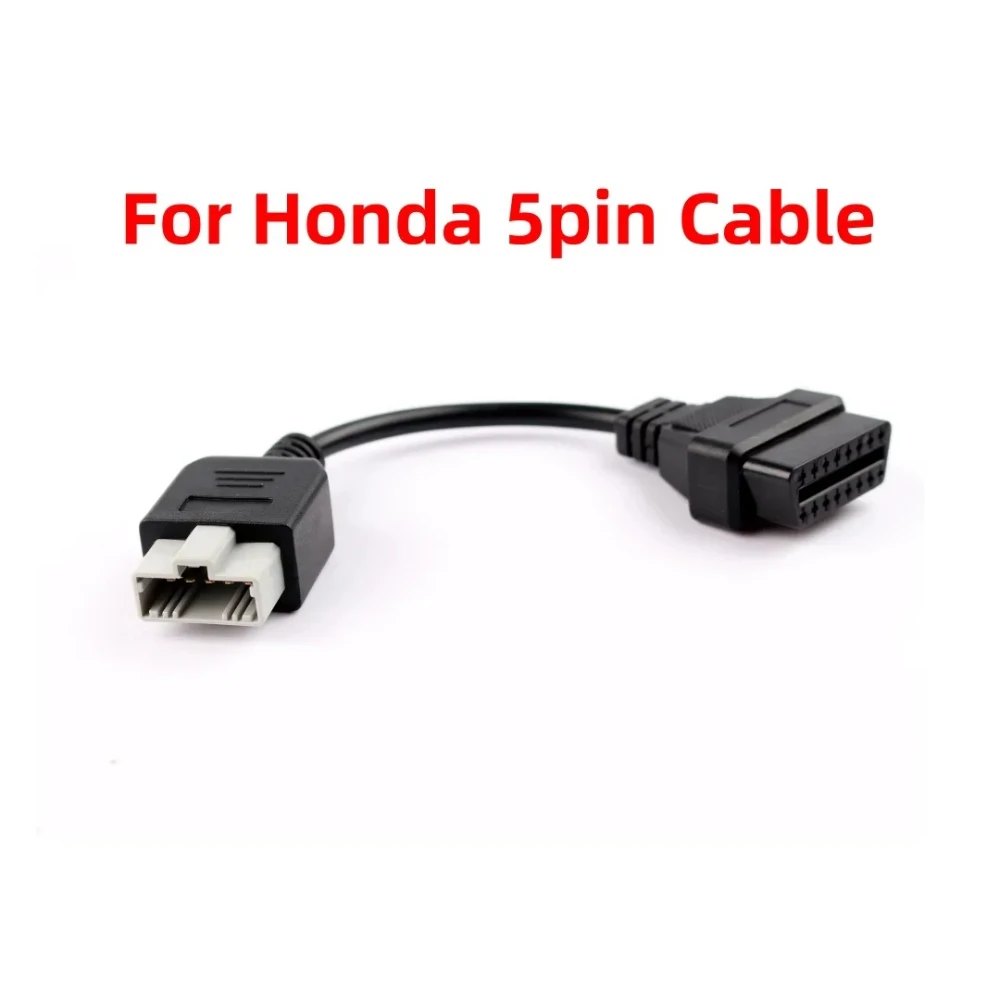 

JieYuan OBD OBD2 Adapter Connector Cable Diagnostic Cable To OBD2 To 16Pin Connector For Honda 5Pin Car Repair Tool