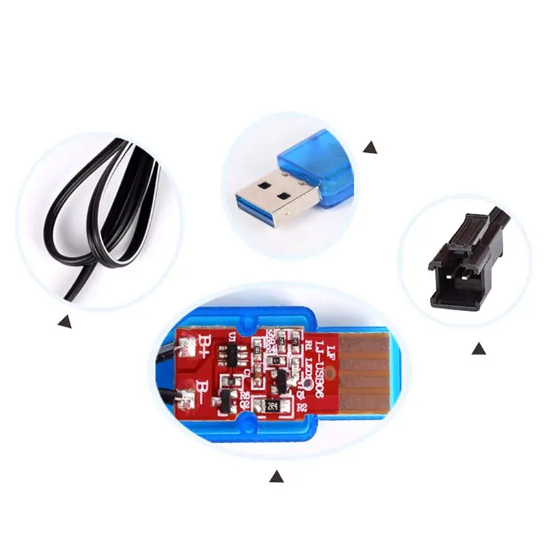 USB 3.7V 400mA NiMh/NiCd USB Charger Packs SM 2P Electric Toy Charger