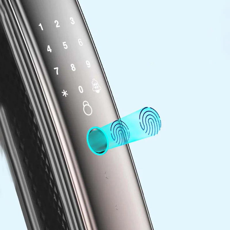 3D Face Recognition Door Lock Smart Phone APP Usmart Go WIFI Remote Control For Door Thickness 40-100mm Rechargeable Battery