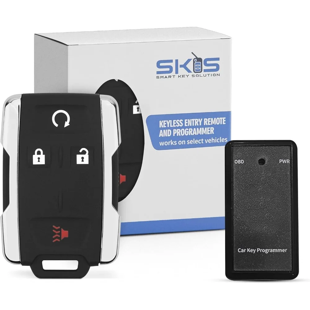 

DIY Key Fob Replacement Keyless Compatible for Chevy for GMC Sierra Chevrolet Silverado 1500 2500 3500 2014-2020 GMC Canyon Chev