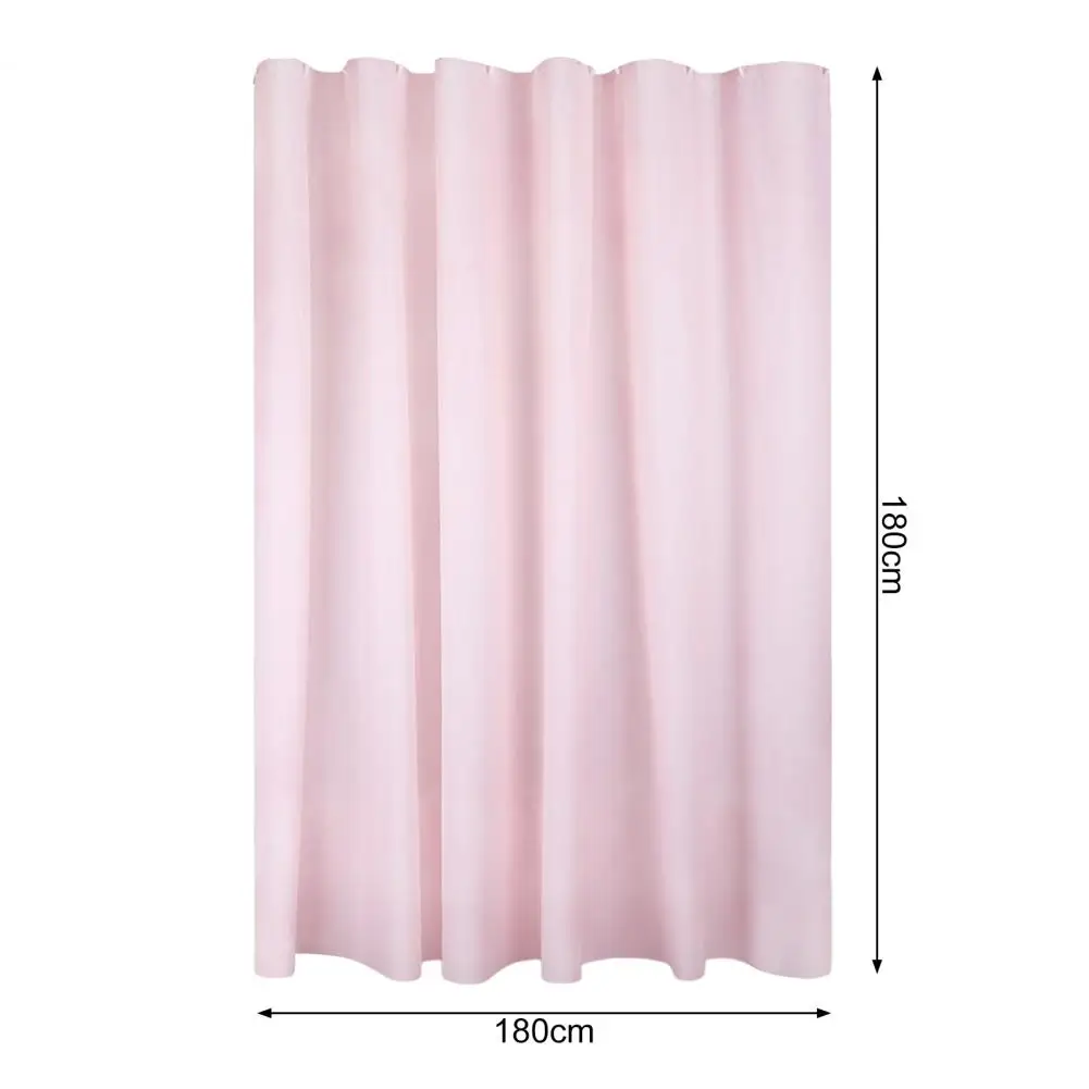 Shower Curtain with 12 Hanging Rings Shower Curtain Set with 12 Hanging Rings Thickened Waterproof Solid Color Curtain