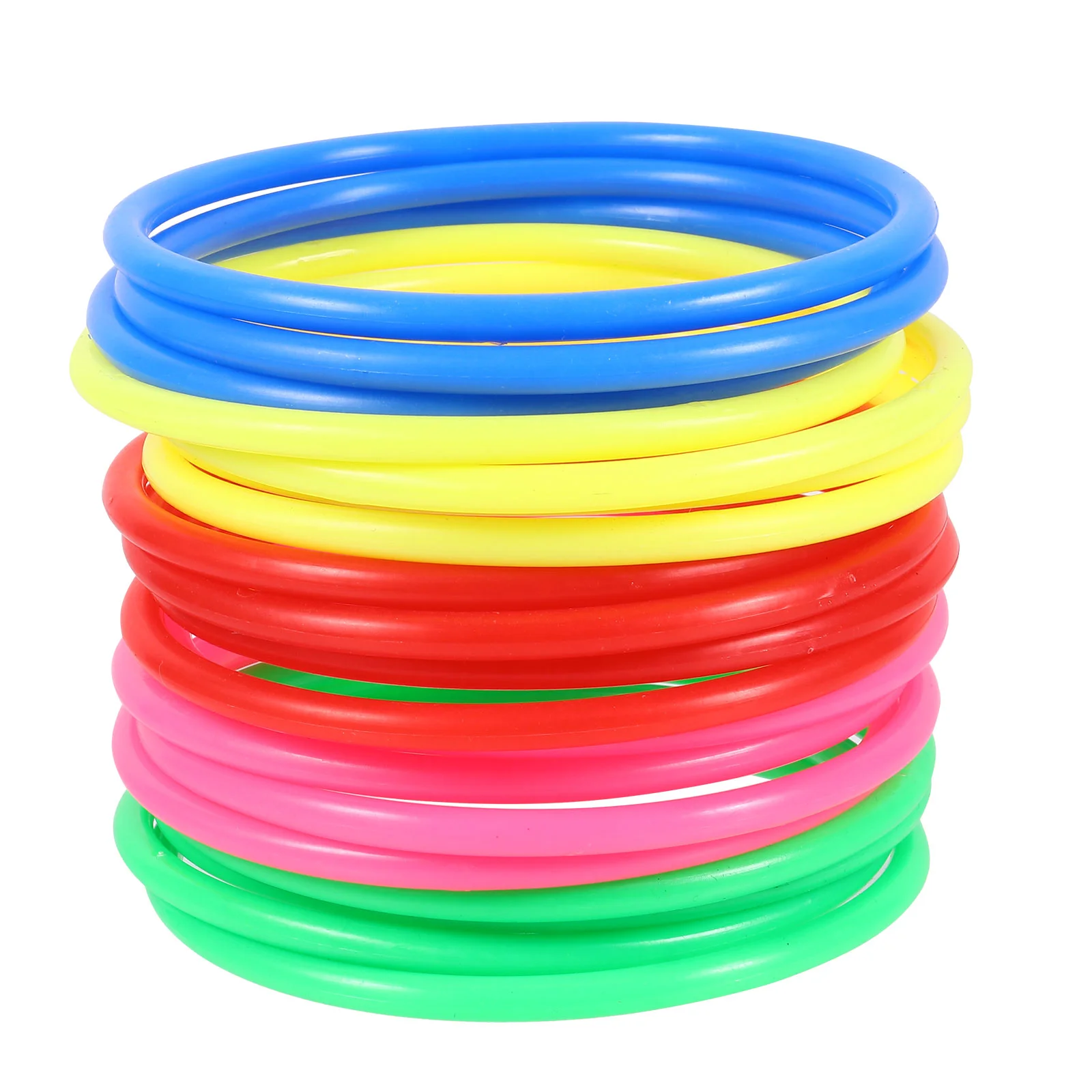 

24 Pcs Ring Toy Rings Practical Training Colorful Toss Educational for Kids Game Supplies Plastic Interesting Child Lightweight