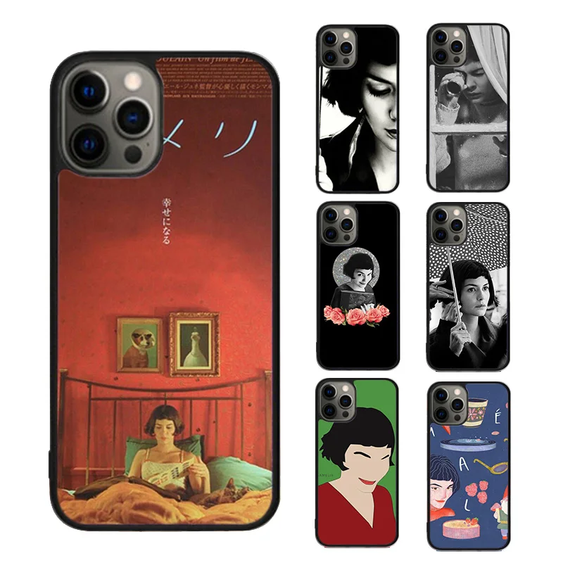 Amelie Movie Poster Phone Case cover For iPhone SE2020 15 16 14 13 Pro Max Coque 12 11 Pro Max For Apple 8 PLUS 7 6S fundas