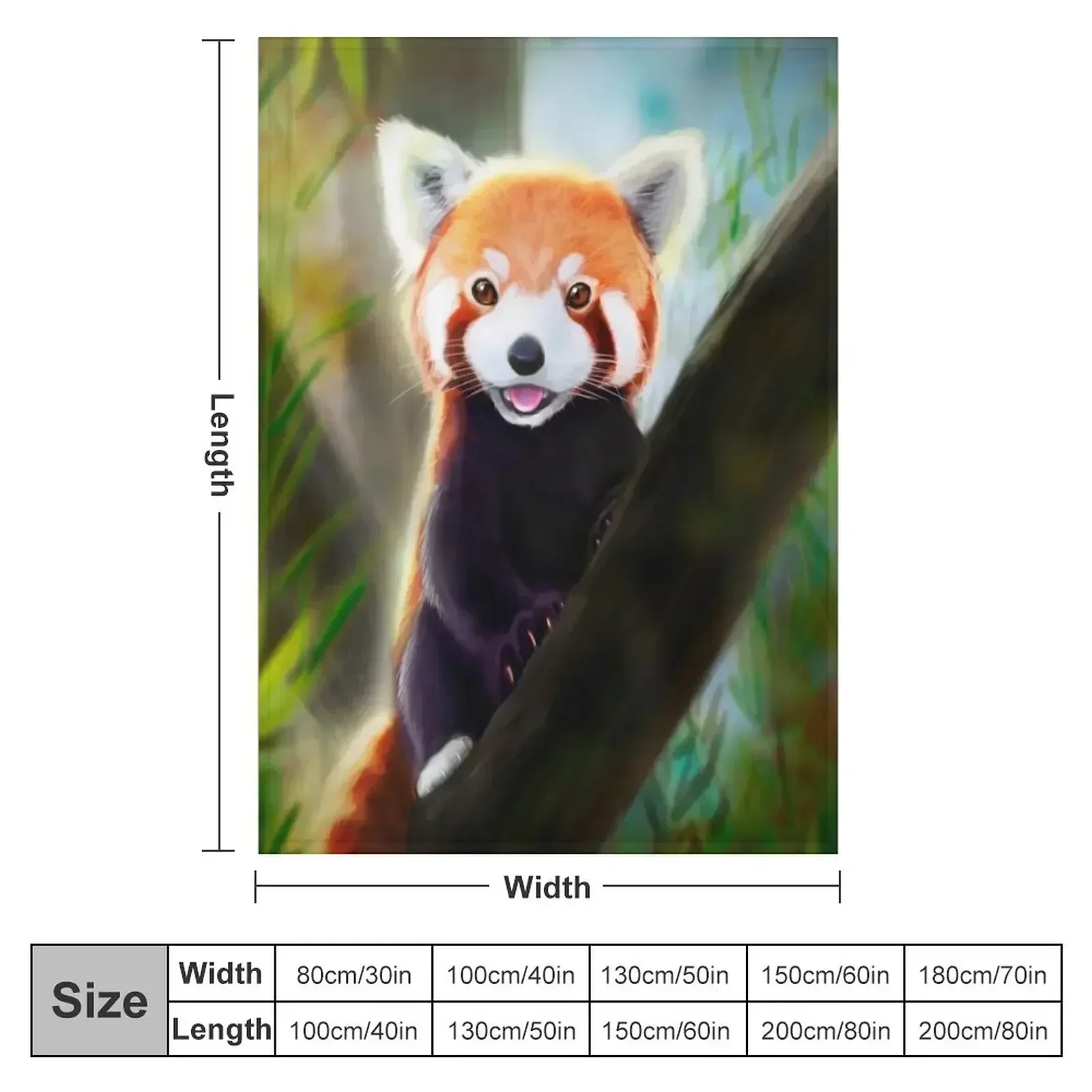 Red Panda Throw Blanket for babies Weighted Vintage Thins Retros Decorative Beds Blankets