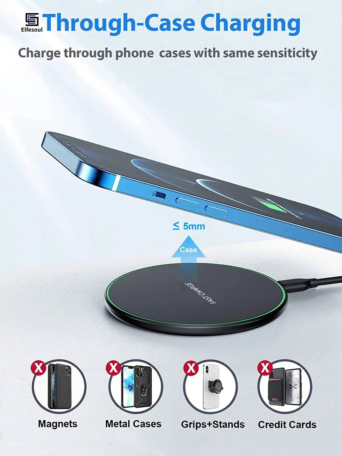 Wireless Charger Mobile Phone Chargers Pad Stand For iPhone 15 14 13 12 11 Pro Max 8 Samsung Xiaomi Fast Charging Dock Station