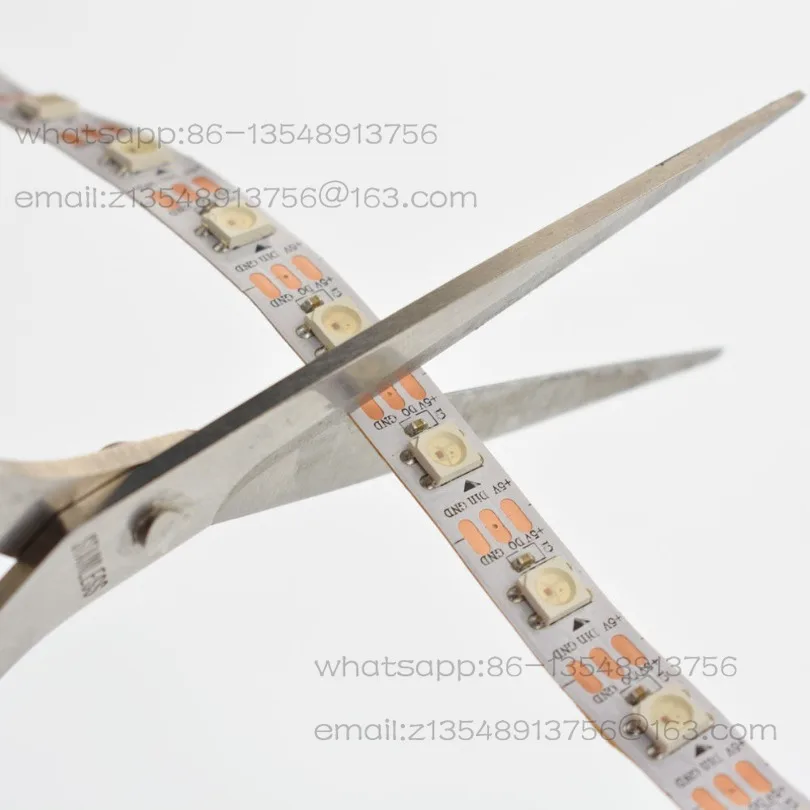WS2812 RGB Colorful Tailable Soft Light Strip 120 Beads White Base Programmable LED Strip 1 Price