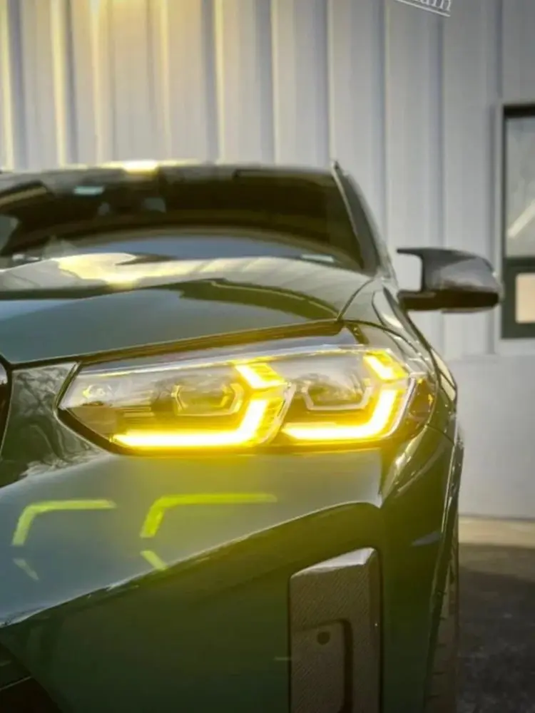Yellow DRL Daylight Led Boards Bright Agnel Eyes Lightsource For 2022 2023 BMW X3 X4 X3M X4M G01 G02 F97 F98 Laser Headlight