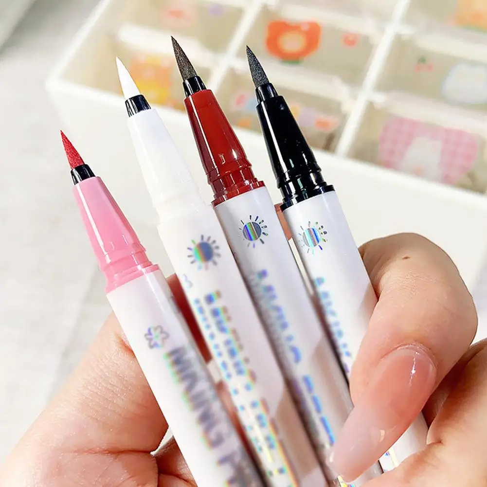 Colorful Matte Liquid Eyeliner Waterproof Fast Drying Red Matte Purple Eyliner Makeup Lasting Cosmetics Green Pencil J7r5