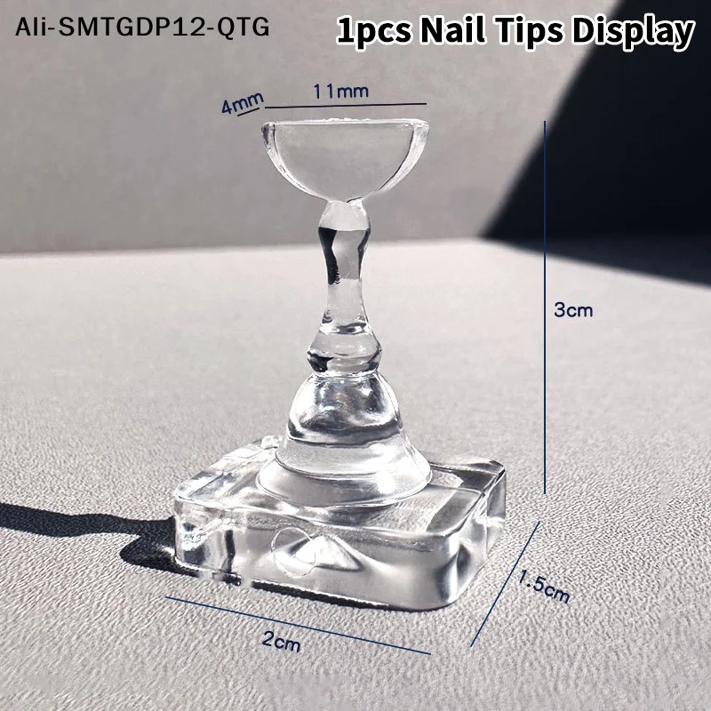 1/5/10 Grid Non-Magnetic Nail Stand Sample Nails Display Nail Polish Holder Nail Tips Reusable